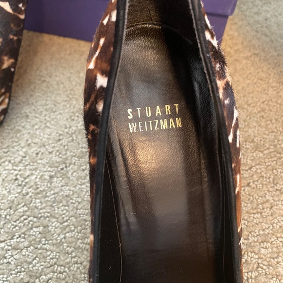 Stuart Weitzman Animal Print Leather Pumps 8.5 (only worn once) RARE!!! - Picture 6 of 7